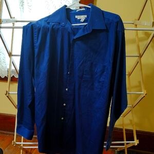 Blue Button-Up Shirt